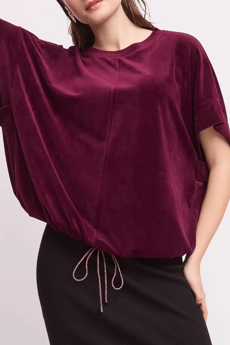 Maglia a kimono con maniche corte | VERDISSIMA Cosy - 2