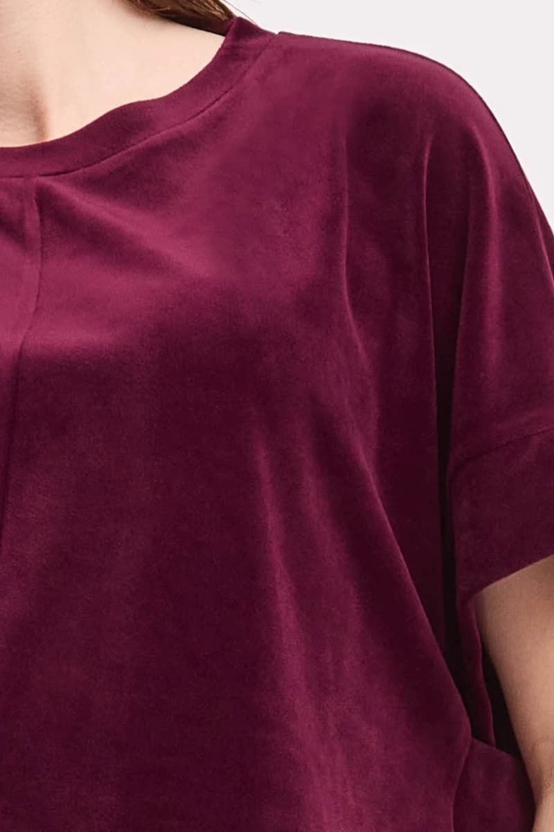 Maglia a kimono con maniche corte | VERDISSIMA Cosy - 4