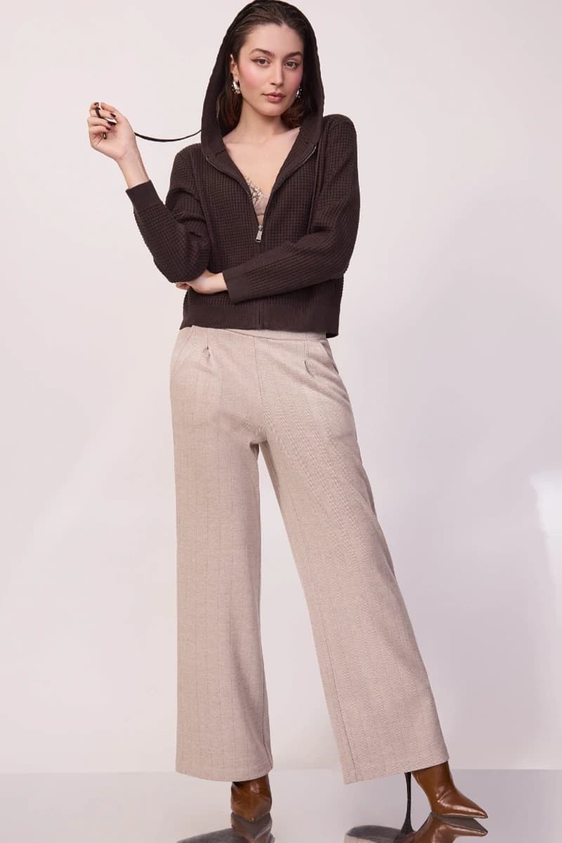Pantalone wide leg con tasche | VERDISSIMA Cosy - 5