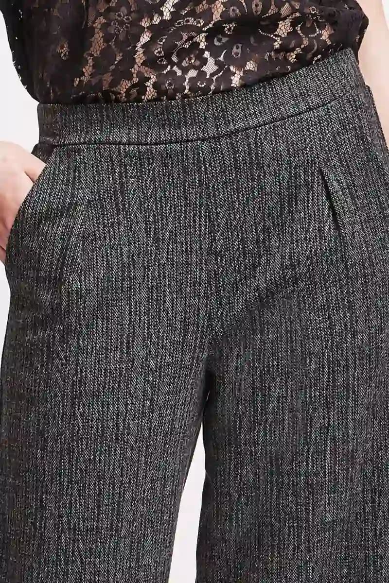Pantalone wide leg con tasche | VERDISSIMA Cosy - 4