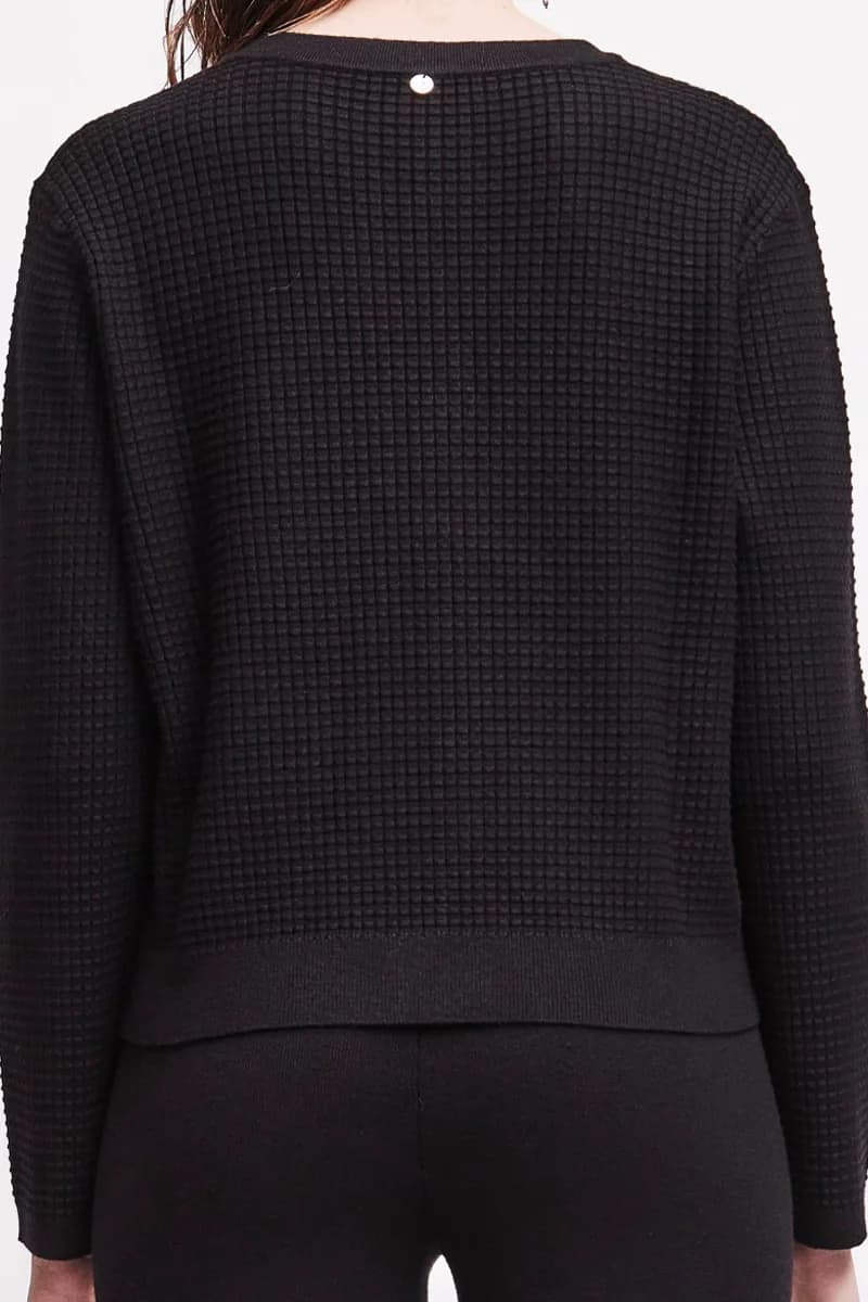 Cardigan corto con tasche e bottoni | VERDISSIMA Cosy - 3