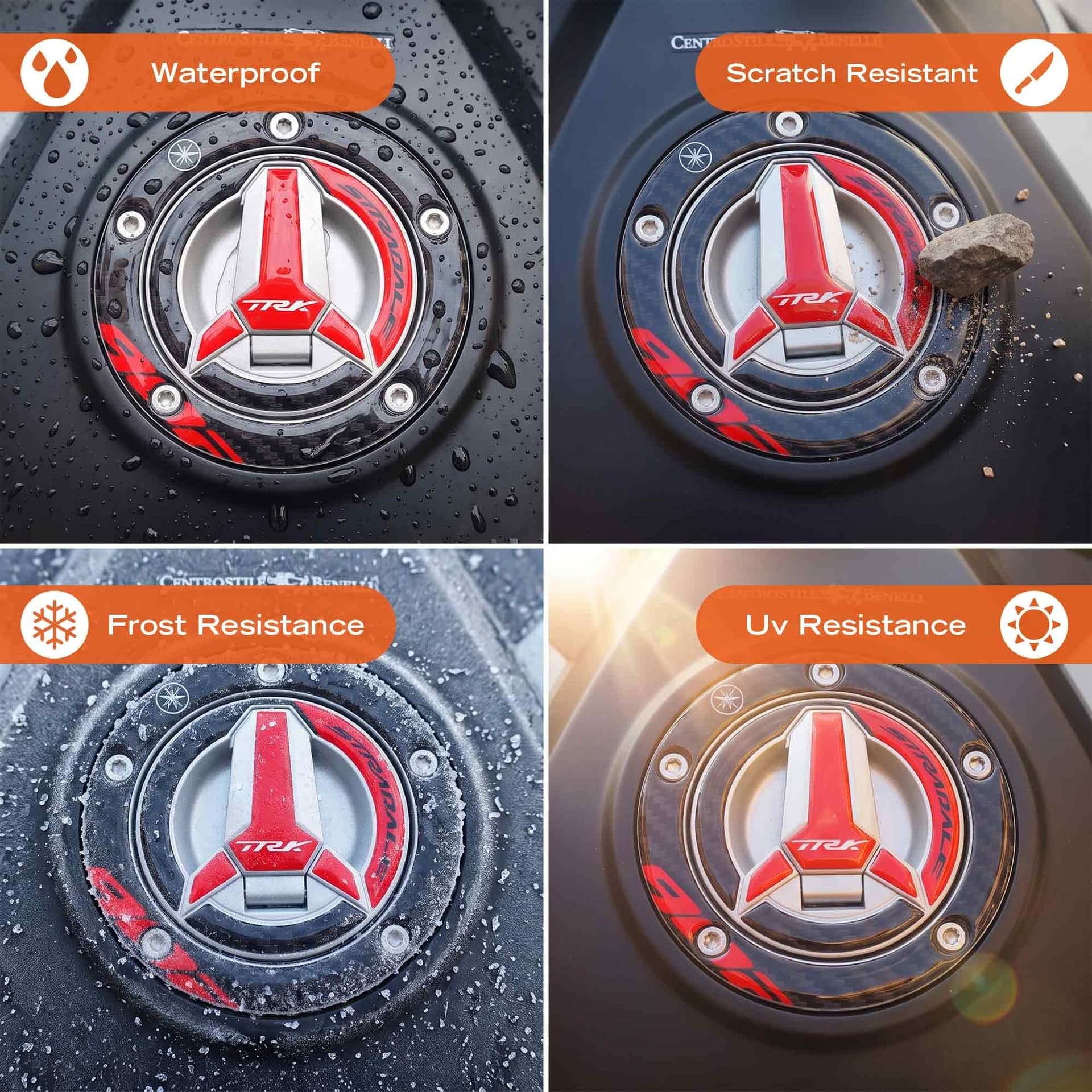 Adesivo Tappo Serbatoio moto compatibile con Benelli TRK 902 Stradale 2026 - 8
