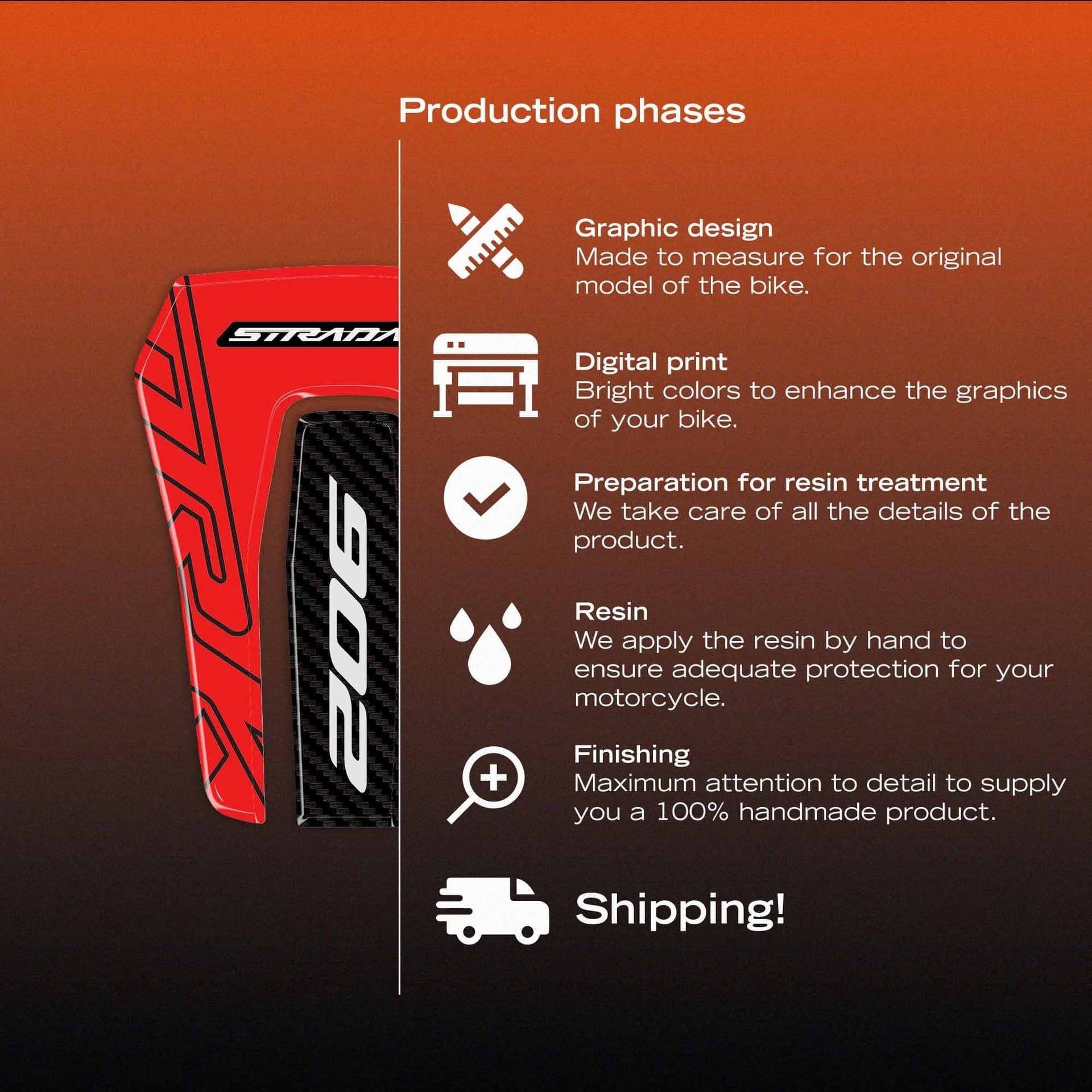 Adesivo Paraserbatoio moto compatibile con Benelli TRK 902 Stradale 2026 - 9