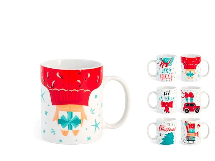 Royal Norfolk Mug Natalizia Very Merry in Porcellana 320 ml - 2