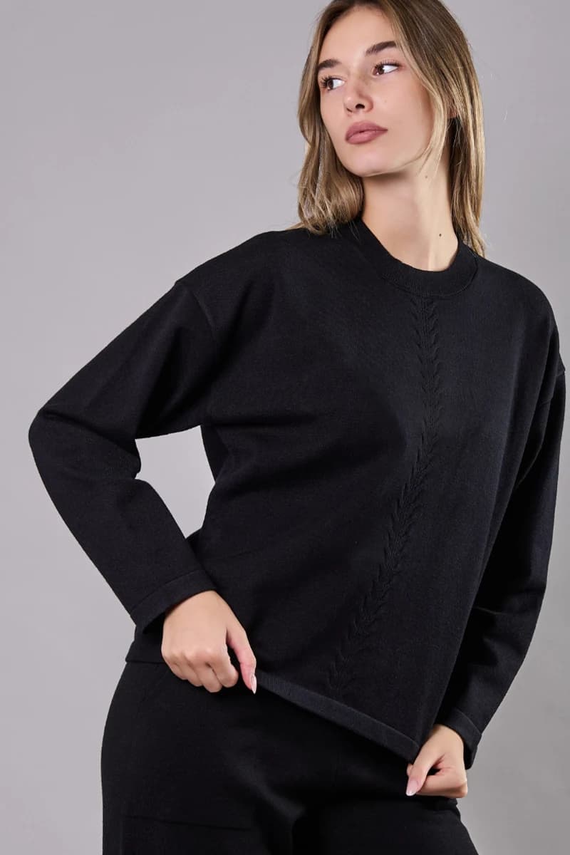 Maglia girocollo | VERDISSIMA Cosy - 1