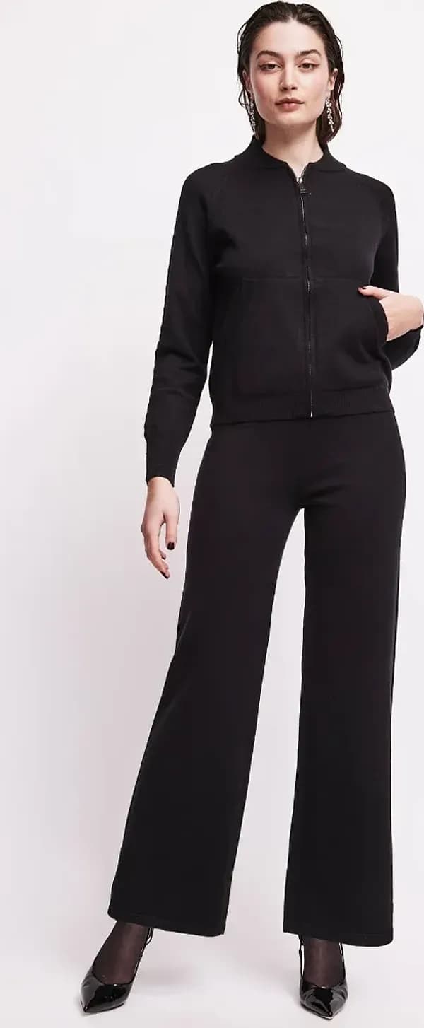 Maglia aperta con zip e tasche | VERDISSIMA Cosy