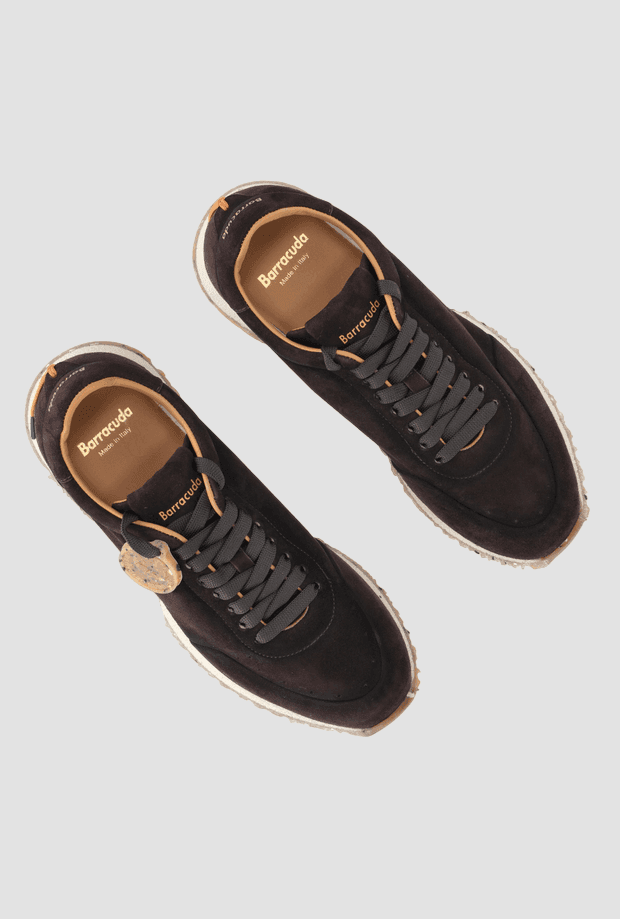 BARRACUDA scarpe in camoscio uomo moro - 3