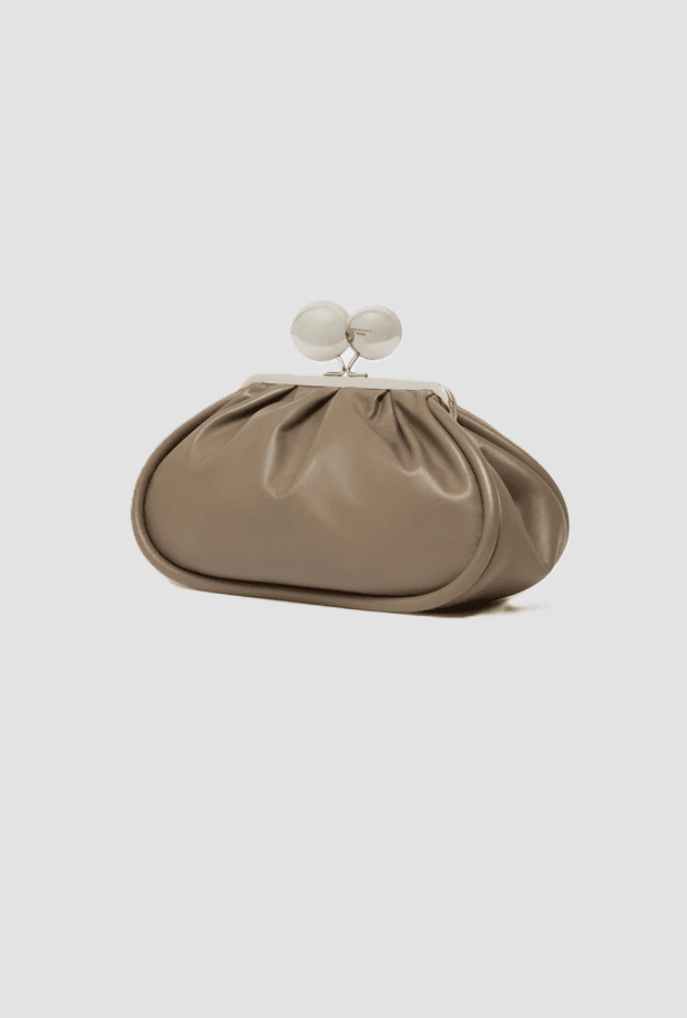 MAX MARA borsa pasticcino medium in nappa donna fango - 2