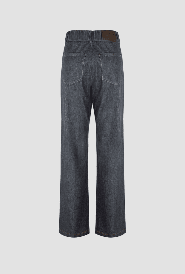 MM BY MAX MARA pantalone effetto denim donna blu scuro - 2