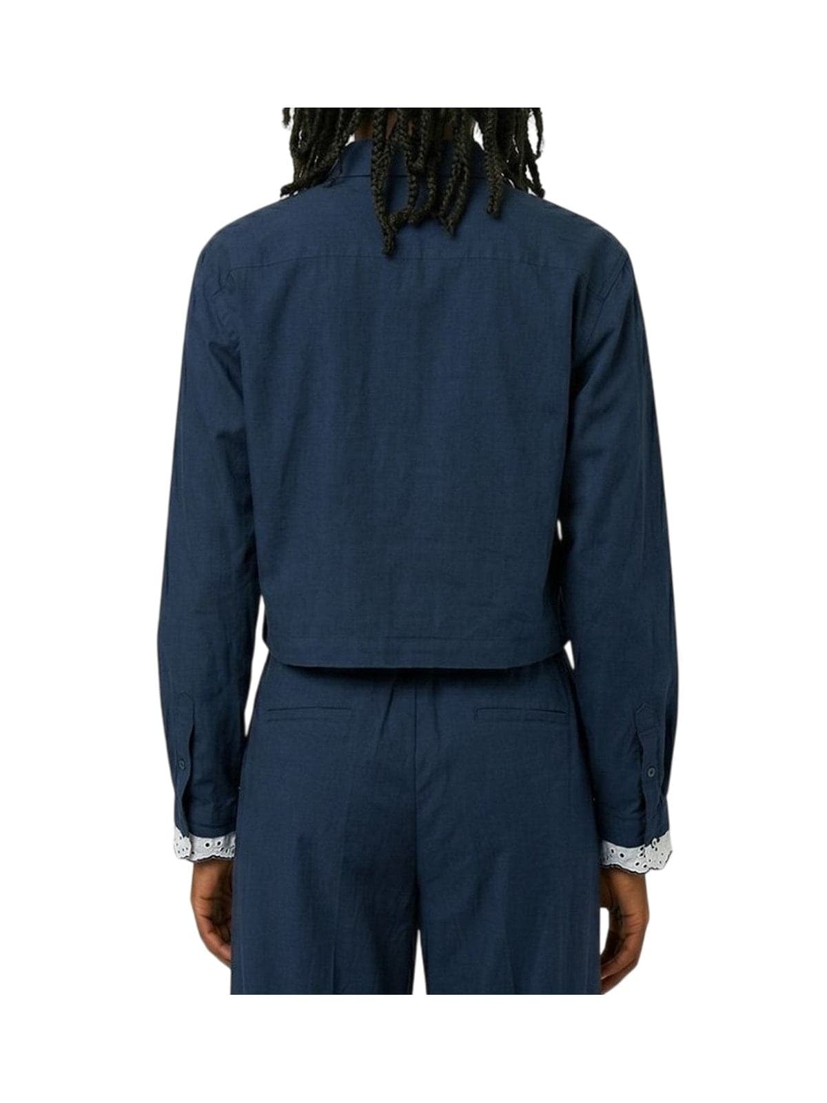 MOSCHINO JEANS camicie donna moschino jeans - camicia popeline - blu - 2