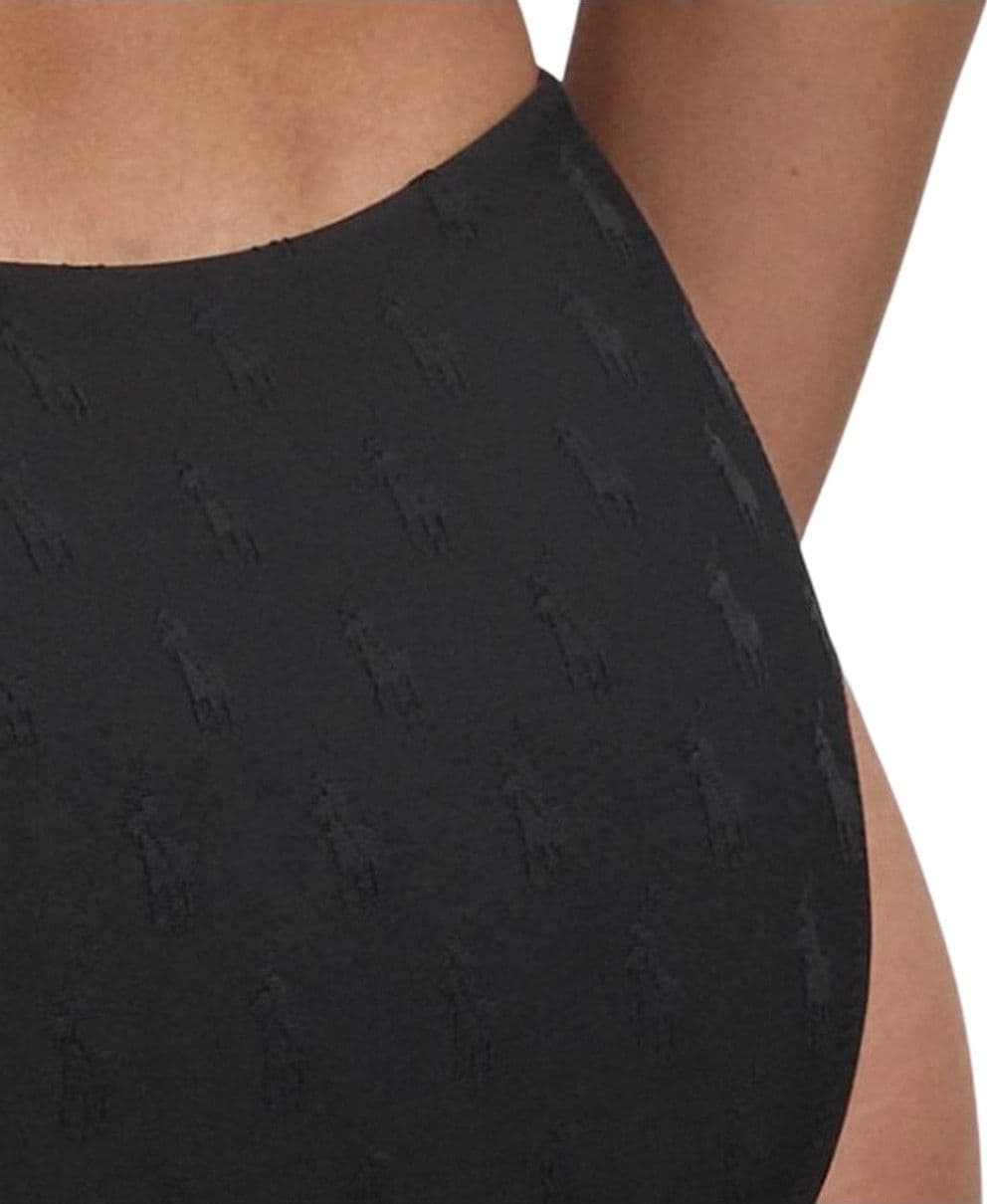 RALPH LAUREN BEACHWEAR slip, tanga e culotte donna ralph lauren beachwear - high leg scoop - nero - 4