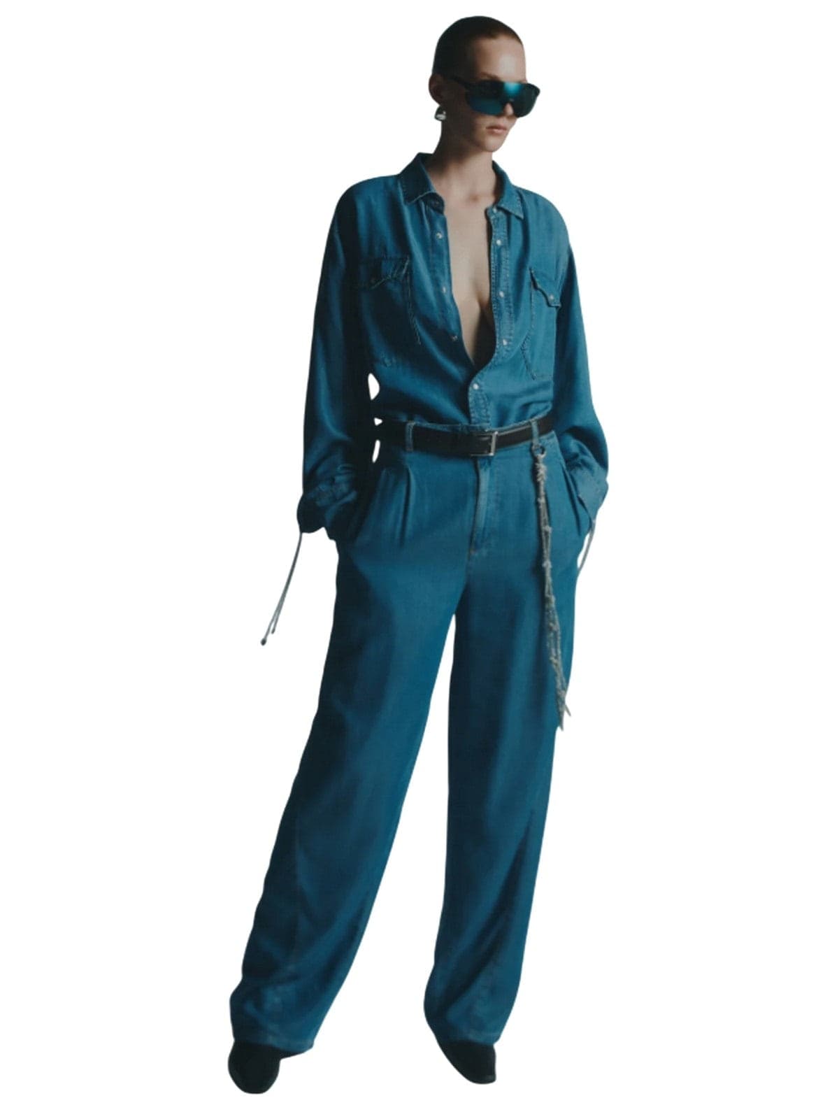 CIRCUS HOTEL pantaloni donna circus hotel - pantalone - celeste - 2