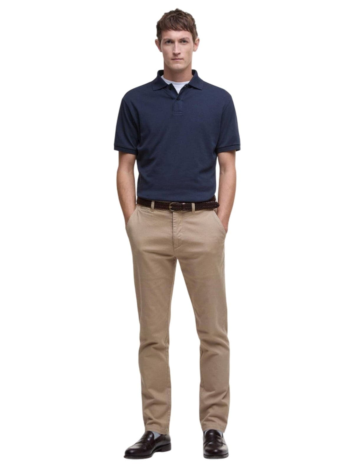 BARBOUR INTERNATIONAL polo uomo barbour international - hylton interlock polo shirt - blu - 2