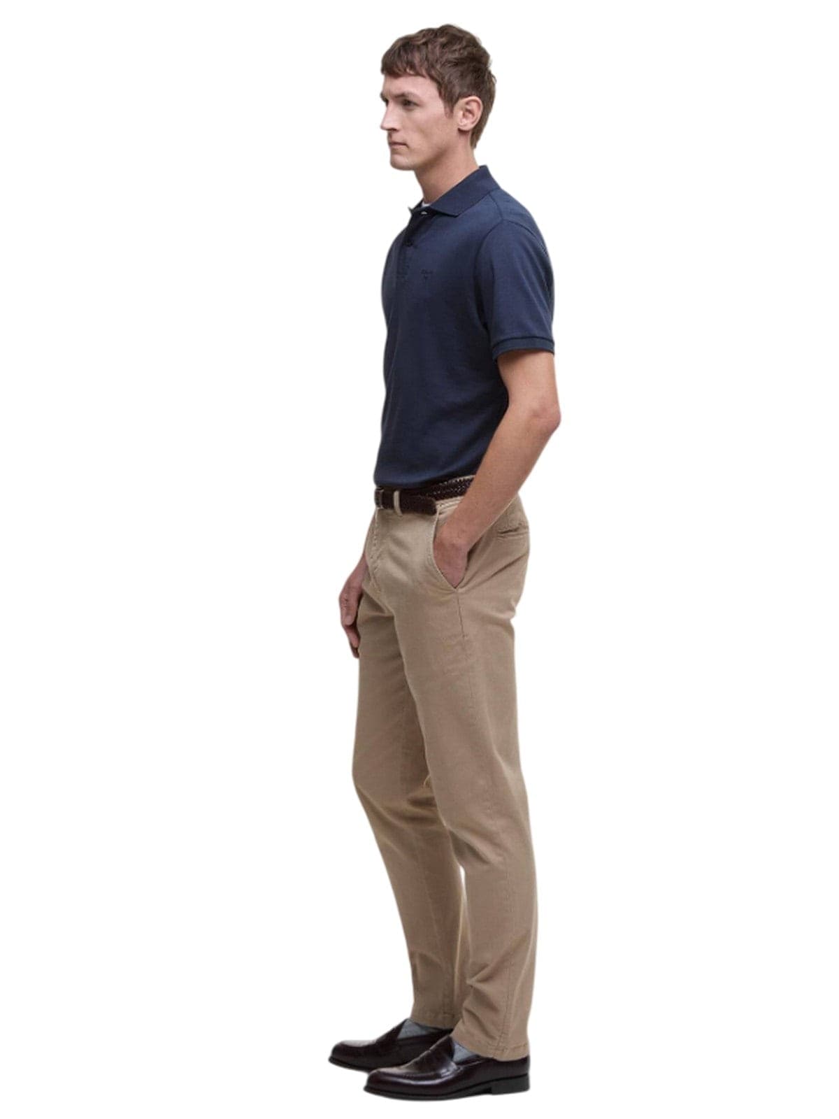 BARBOUR INTERNATIONAL polo uomo barbour international - hylton interlock polo shirt - blu - 4