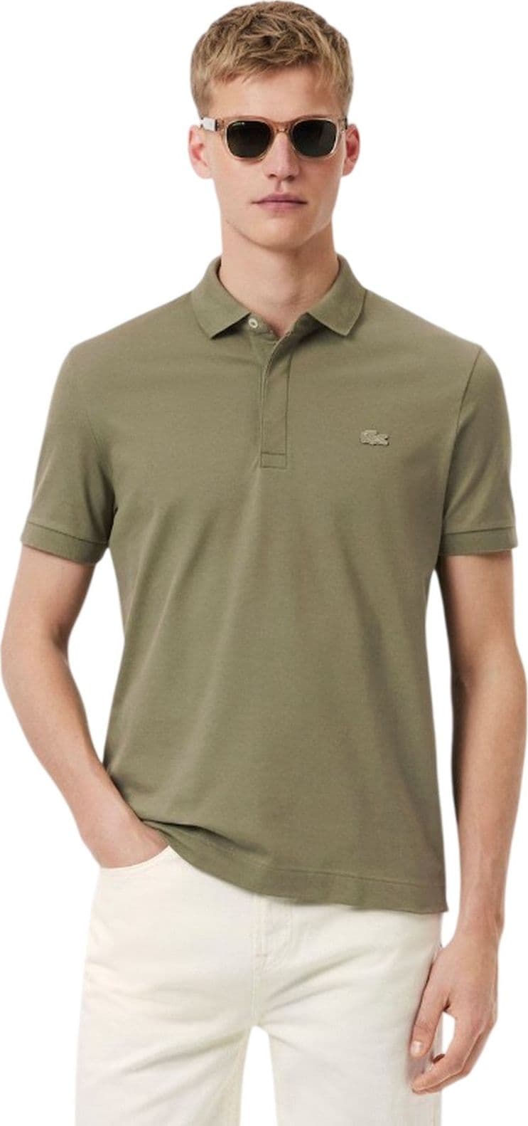 Lacoste polo uomo lacoste - polo manica corta - verde militare - 2