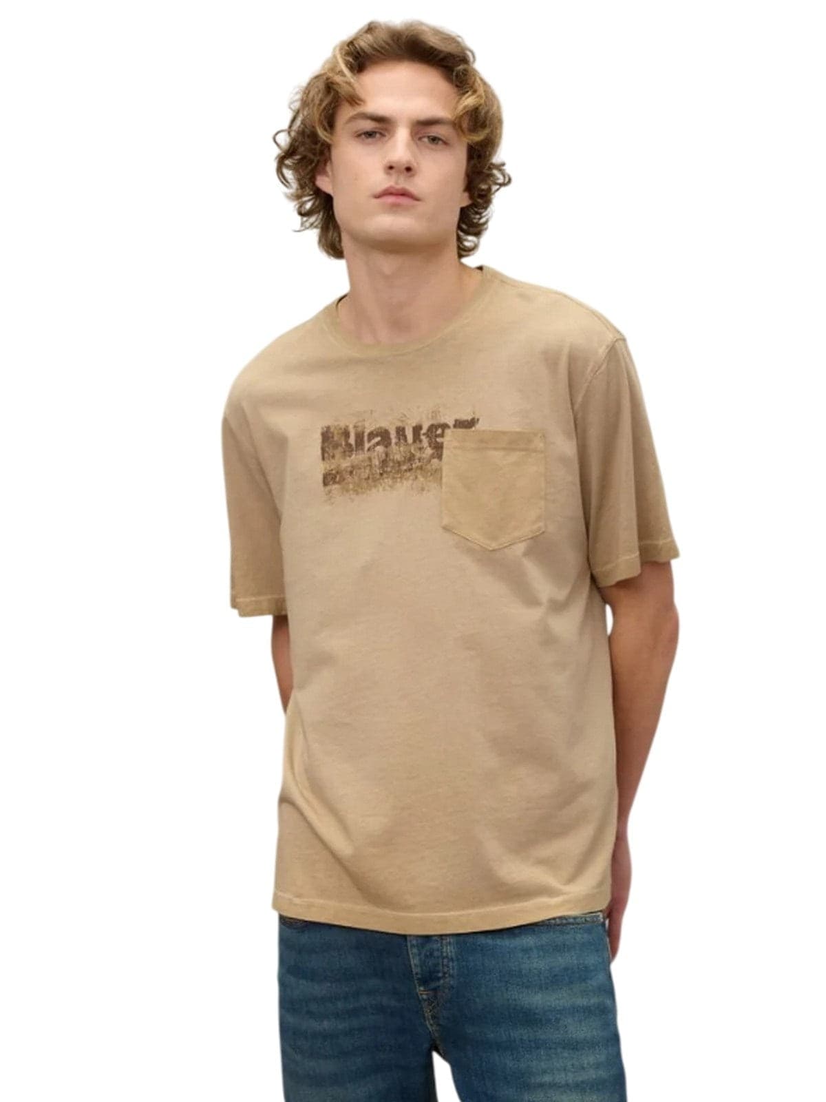 Blauer t-shirt uomo blauer - groom - beige - 2