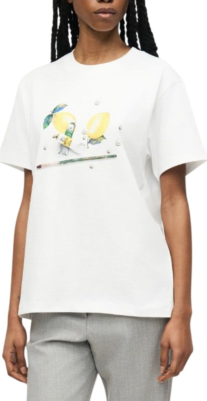 MOSCHINO JEANS t-shirt donna moschino jeans - t-shirt jersey 20 1 - bianco - 2