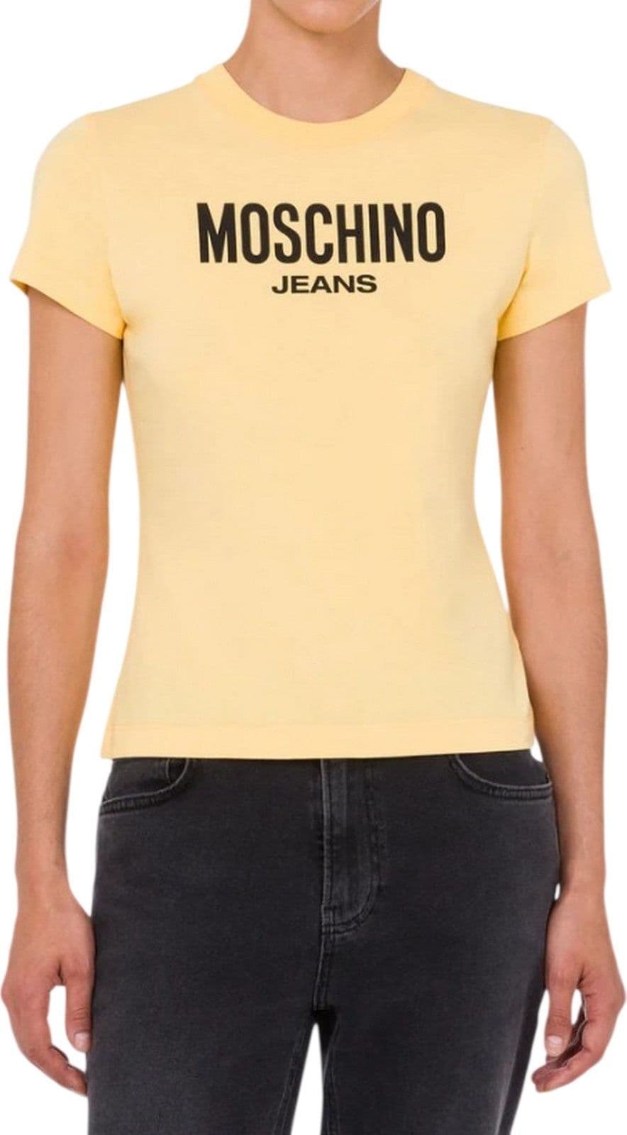 MOSCHINO JEANS t-shirt donna moschino jeans - t-shirt jersey 20 1 - giallo - 2