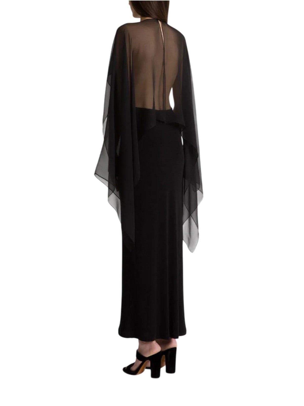 Alberta Ferretti vestiti da sera e cerimonia donna alberta ferretti - abito jersey - nero - 3