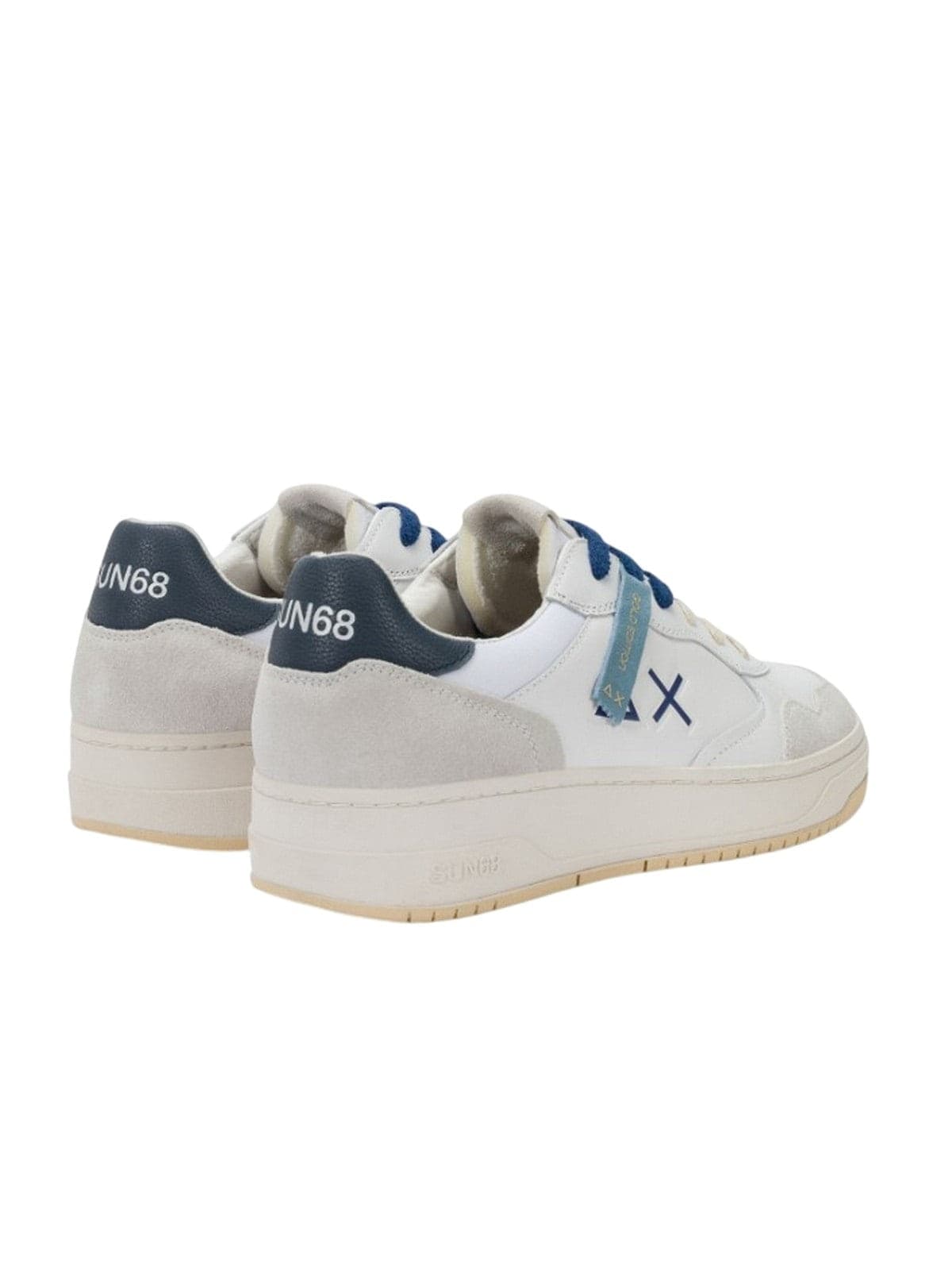 SUN68 sneaker uomo sun68 - big basket evo - bianco - 3