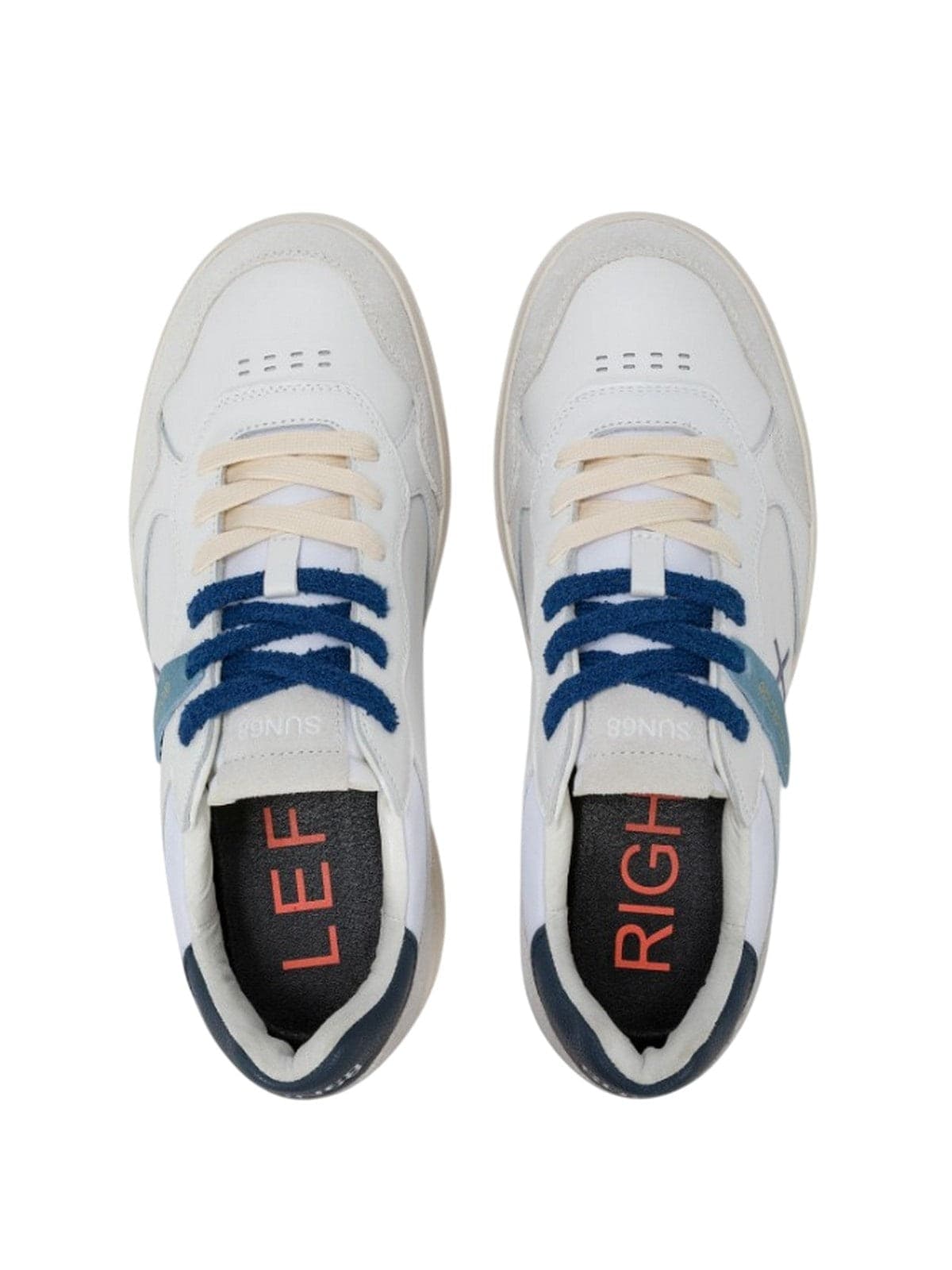 SUN68 sneaker uomo sun68 - big basket evo - bianco - 4