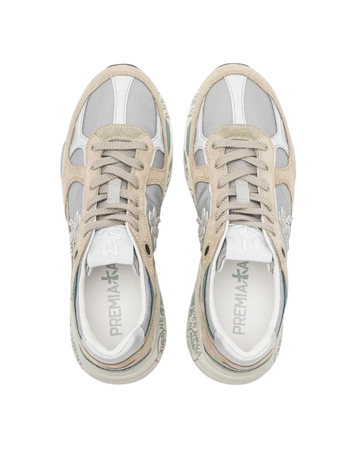 PREMIATA sneaker uomo premiata - scarpa allacciata - beige - 4