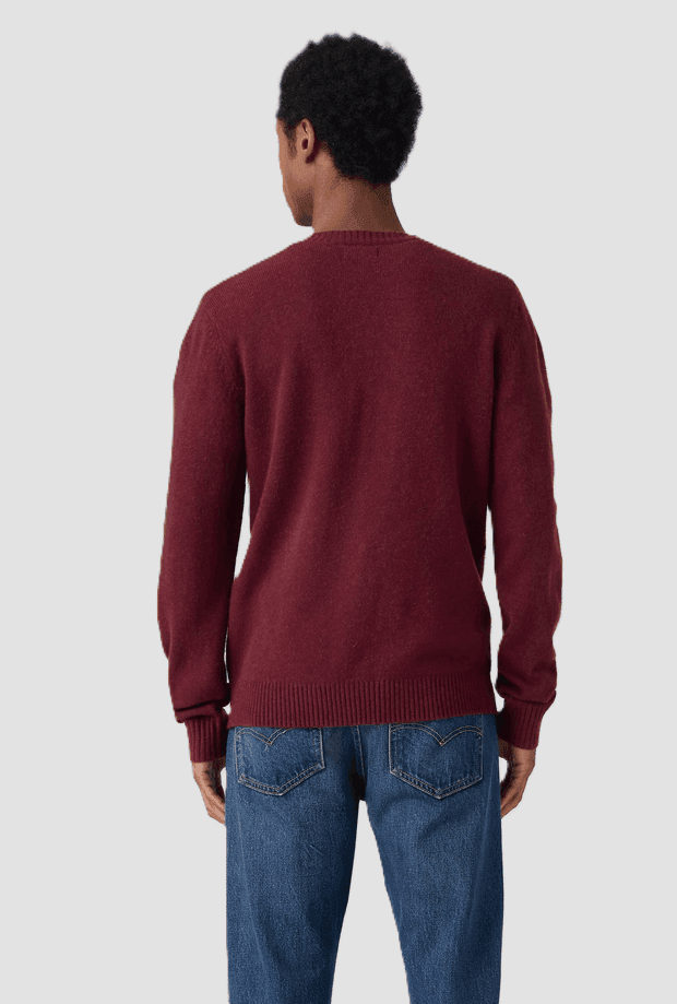 LEVI'S maglia girocollo a rombi uomo rosso - 3