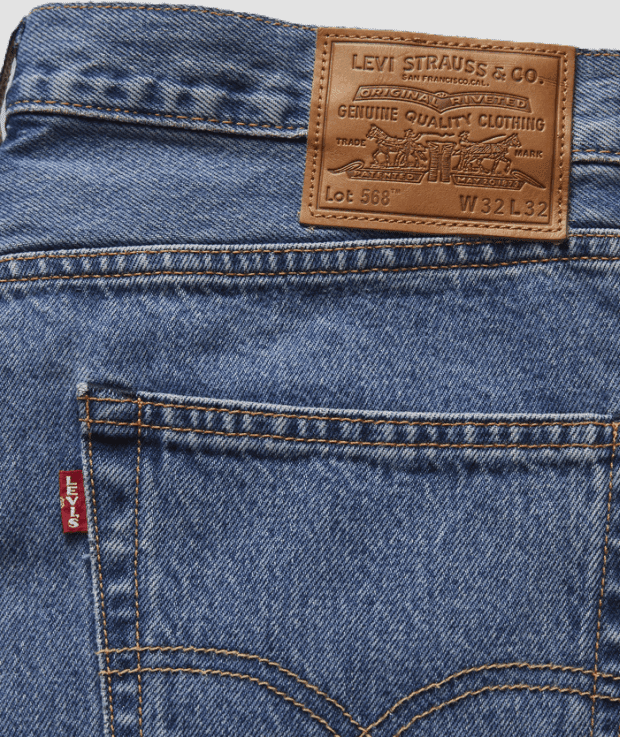 LEVI'S jeans 568 loose fit uomo blu medio - 4