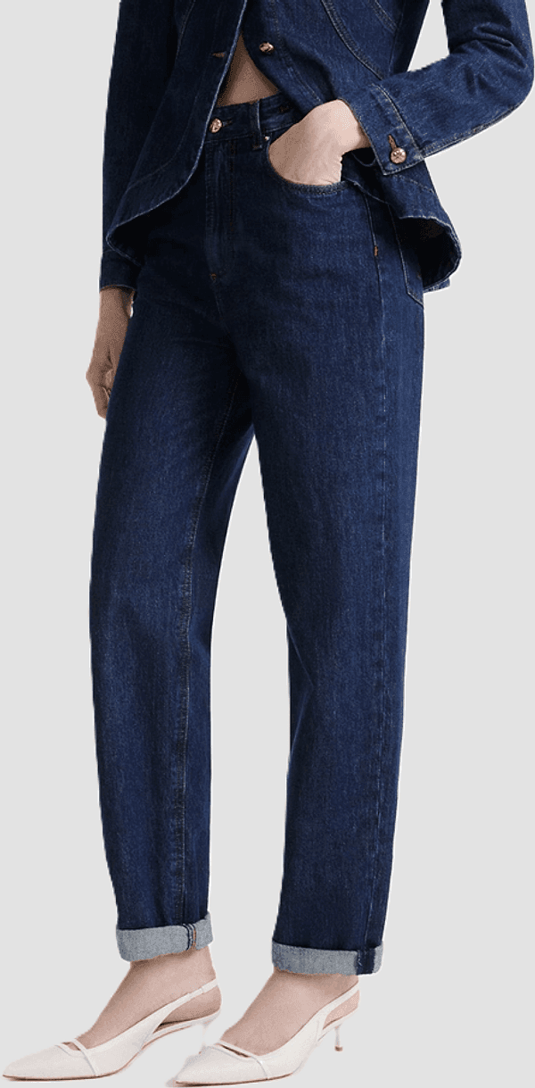 MARELLA jeans mom fit donna navy blue - 2