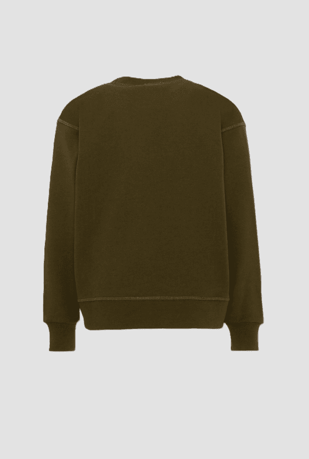 Dsquared felpa a girocollo da bambino verde - 2