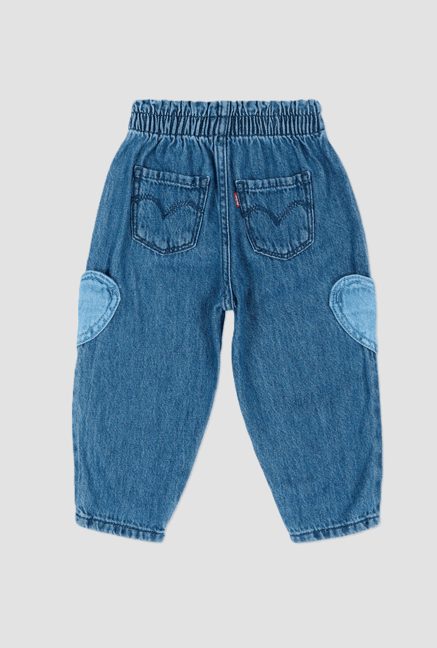 LEVI'S KIDS jeans con tasche a cuore da neonato blu denim - 2