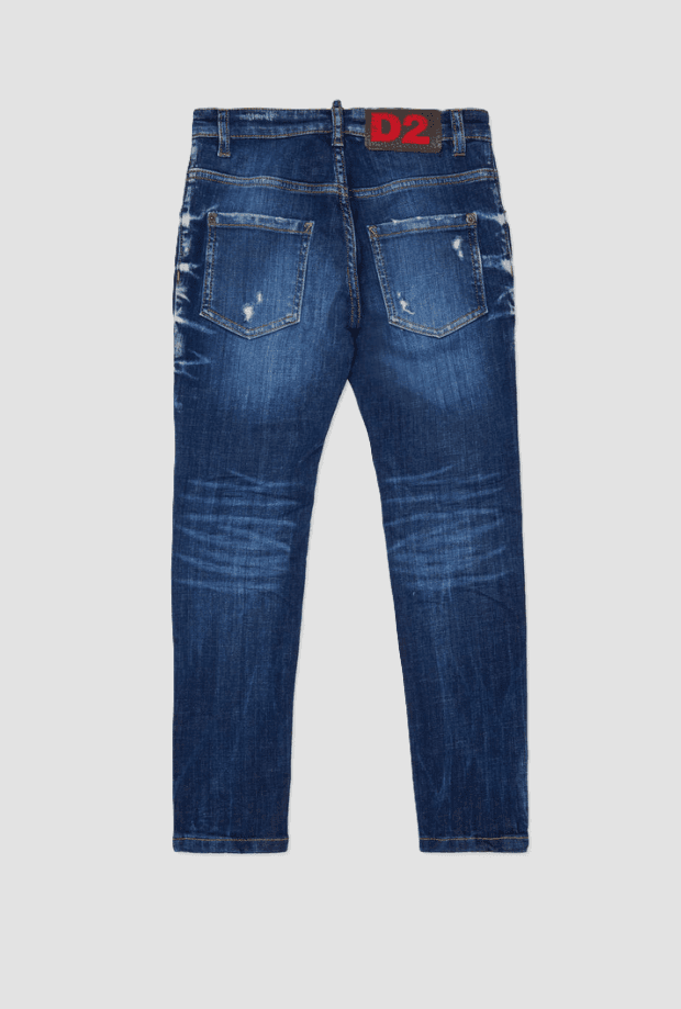 Dsquared jeans slim fit bambino blu medio - 2