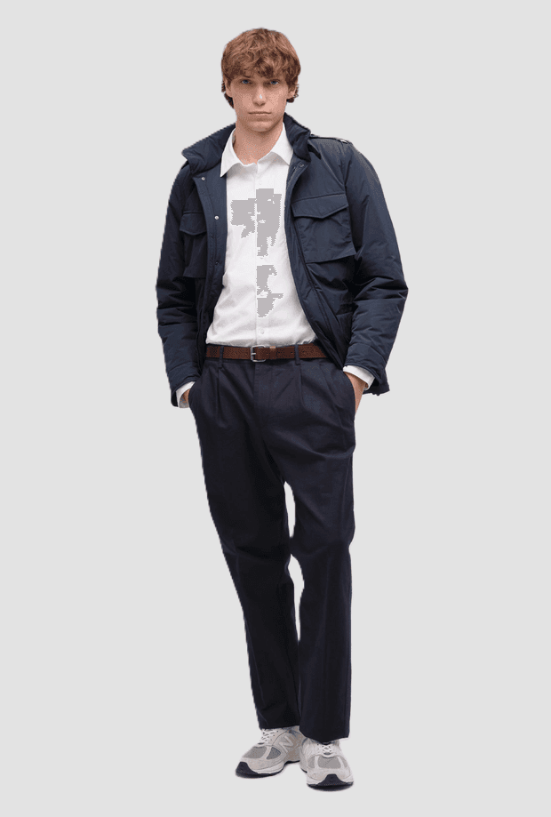 ASPESI giacca a vento uomo navy blue - 2