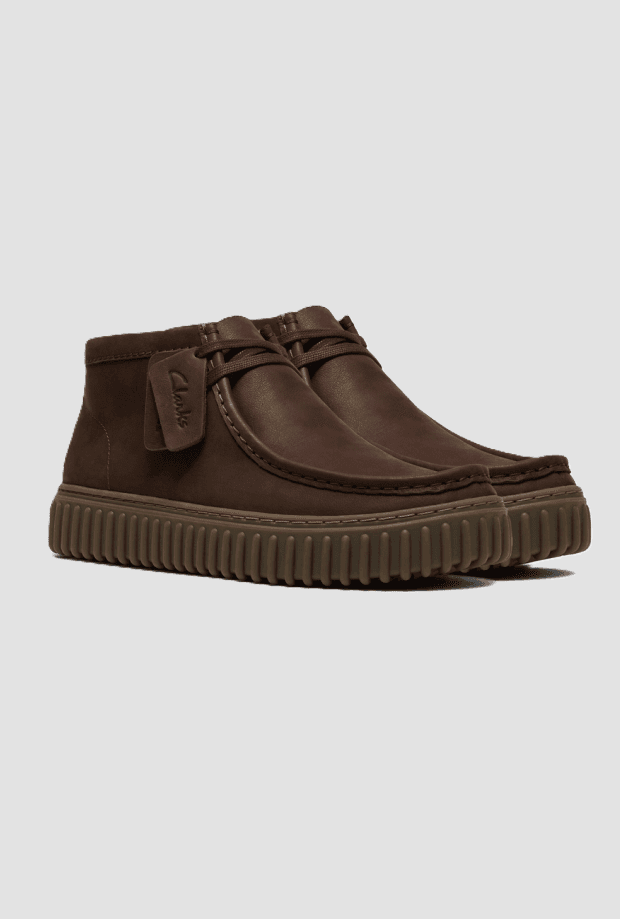 CLARKS scarpe torhill hi uomo marrone scuro - 2