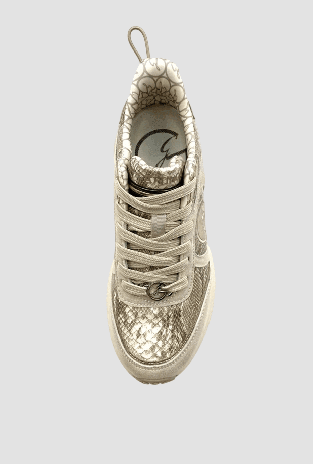 GATTINONI scarpe pitonate da donna crema - 3