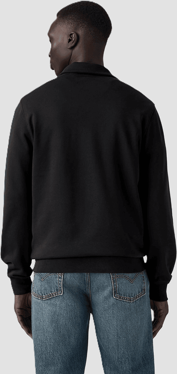 LEVI'S pullover mezza zip uomo nero - 3