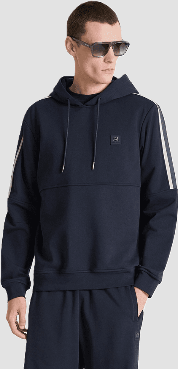 Antony Morato felpa con cappuccio da uomo blue marine - 2