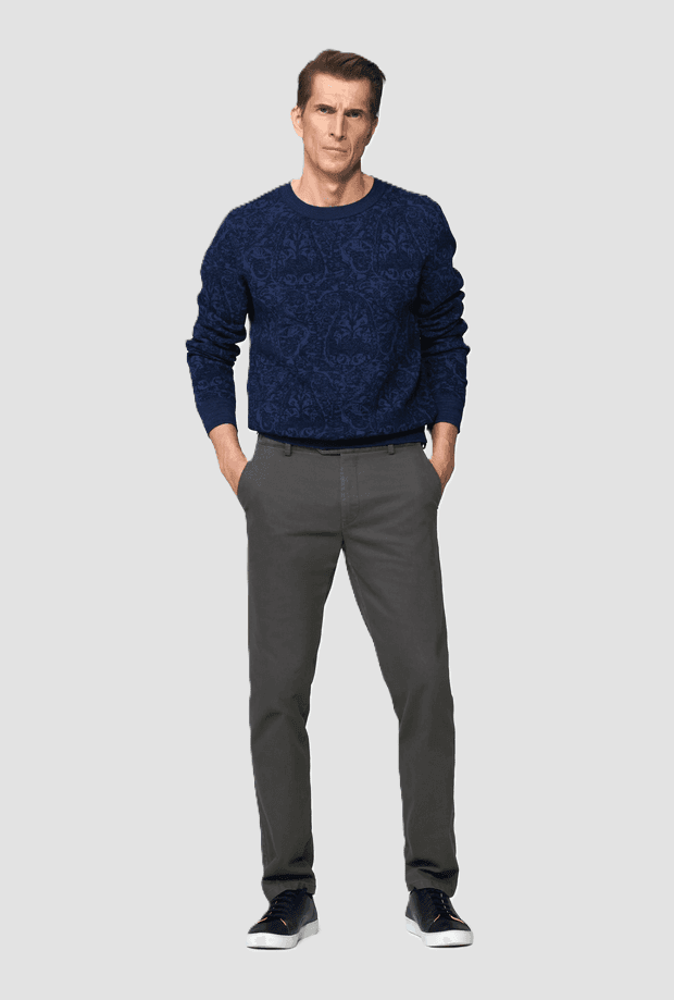 MEYER pantalone oslo da uomo antracite - 4