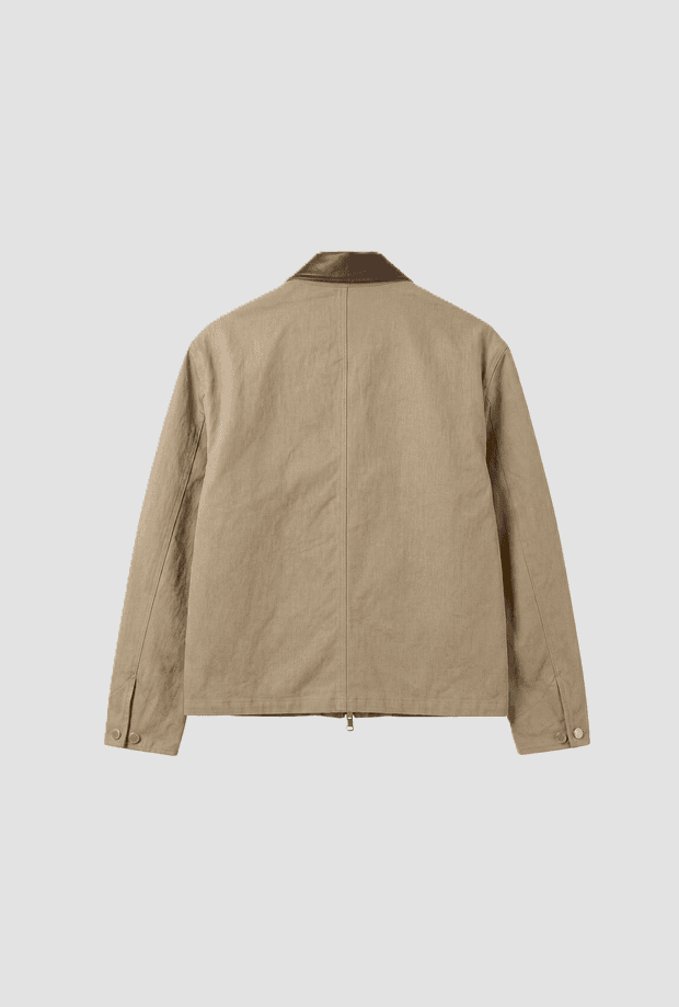 Antony Morato giacca con collo similpelle uomo beige - 3