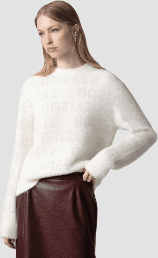 GAELLE pullover con personalizzazione donna crema - 2