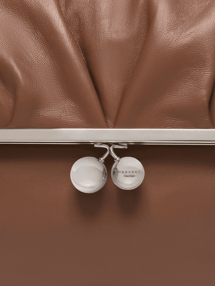 MAX MARA borsa pasticcino a busta donna cuoio - 5