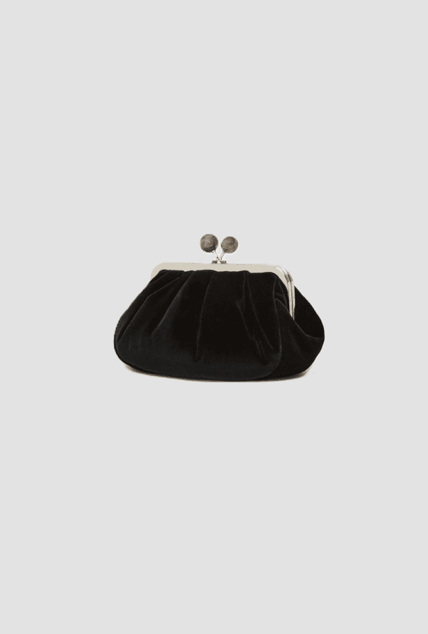 MAX MARA borsa pasticcino small in velluto donna nero - 2