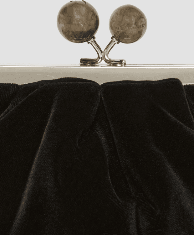 MAX MARA borsa pasticcino small in velluto donna nero - 4