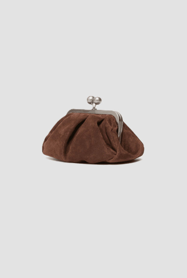 MAX MARA borsa pasticcino small in velluto donna cioccolato - 2