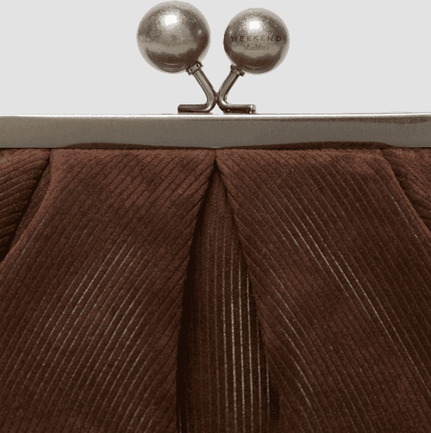 MAX MARA borsa pasticcino small in velluto donna cioccolato - 4