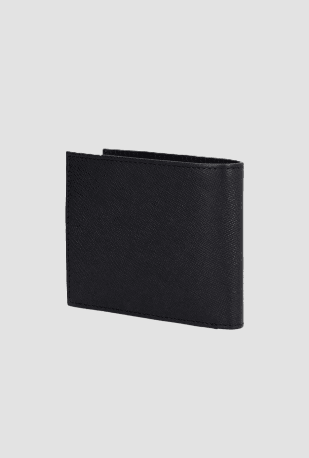 Blauer portafoglio in pelle da uomo nero - 3