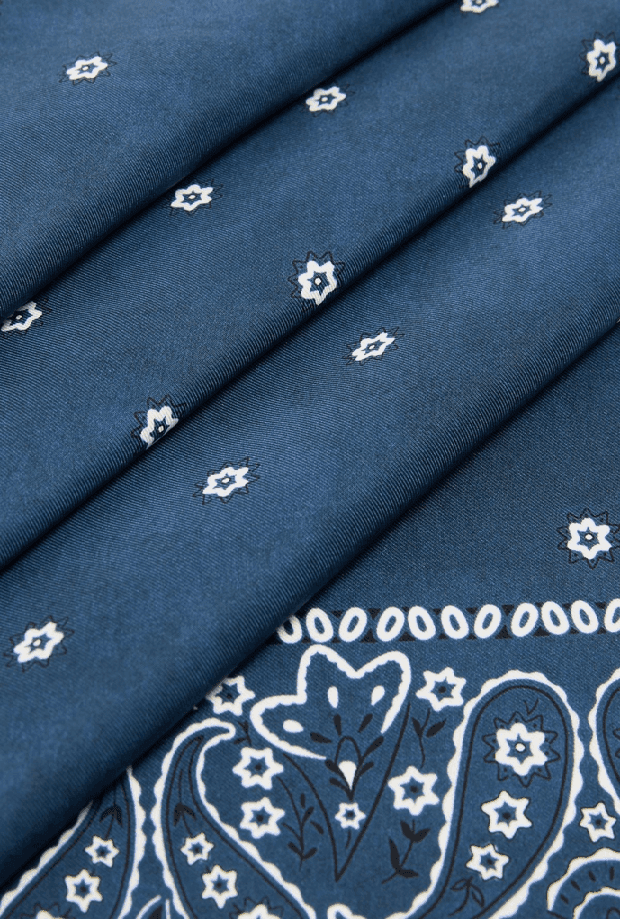 MAX MARA foulard in seta donna blu notte - 2