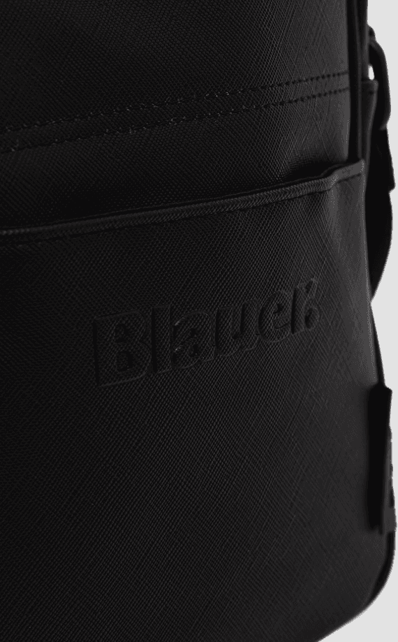 Blauer borsello a tracolla in similpelle uomo nero - 4