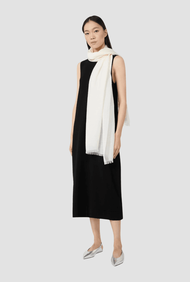 MAX MARA stola misto lana donna bianco - 3