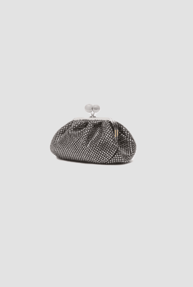 MAX MARA borsa pasticcino extra small con strass donna nero - 2